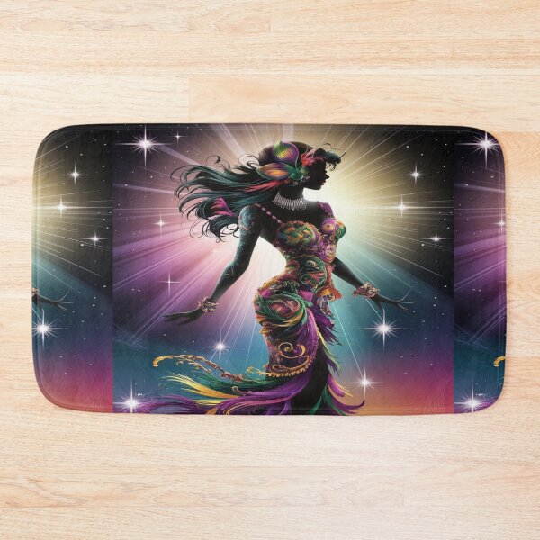 Item preview, Elegant Mardi Gras Silhouette - Vibrant Carnival Dance Art designed and sold by InspiredCreatives.