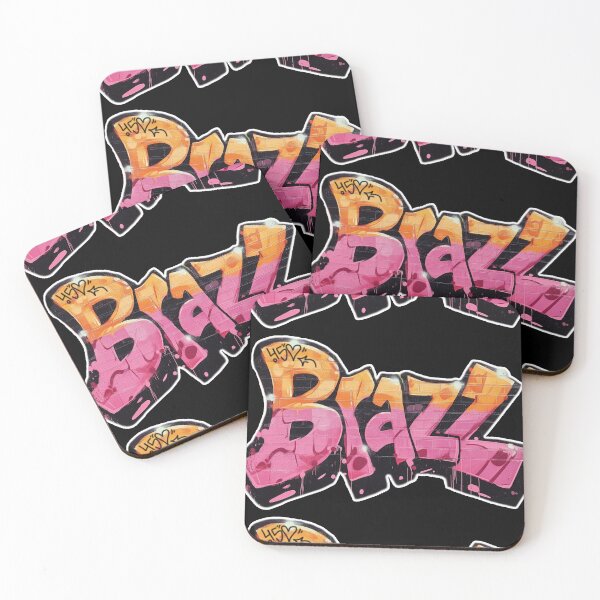 Item preview, Graffiti - Brazz - Orange Pink Crush Soda (White Outline, Transparent) designed and sold by Brazz Official.