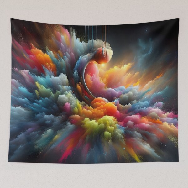 Item preview, Whirling Cascade of Colorful Chaos designed and sold by inkNext.