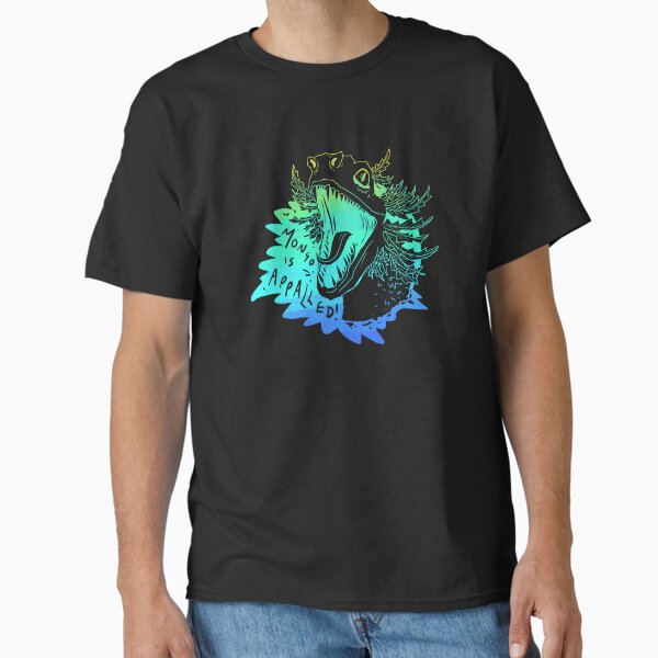 Vista previa del artículo con la obra «Mongo está horrorizado (tropical)», diseñado y vendido por TheDoodlemancer.