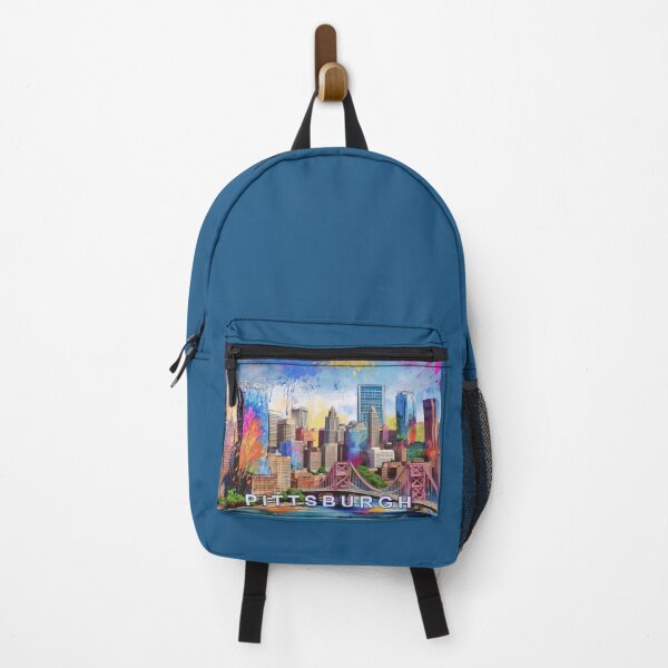 Item preview, Pittsburgh Colorful Abstract Graffiti Skyline Art designed and sold by Phat Dog Designs .