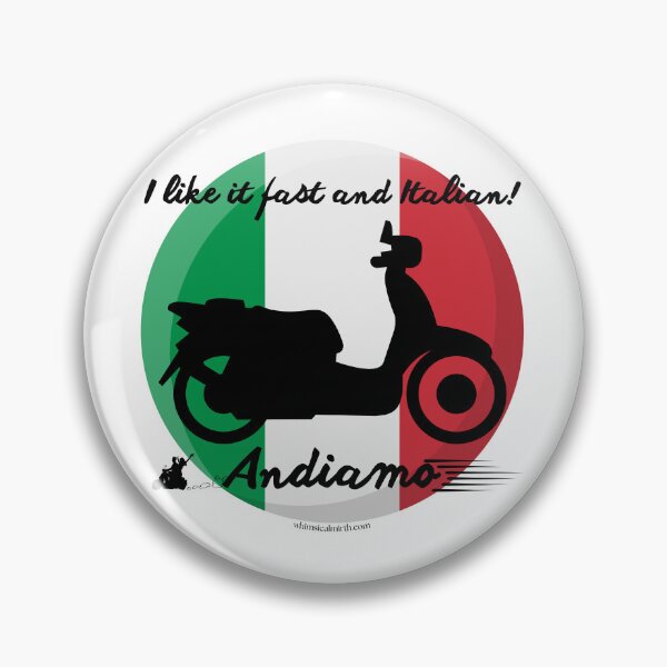 Item preview, I Like It Fast and Italian (black scooter) designed and sold by Whimsical Mirth.