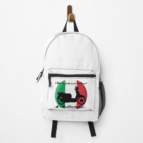 Item preview, I Like It Fast and Italian (black scooter) designed and sold by Whimsical Mirth.