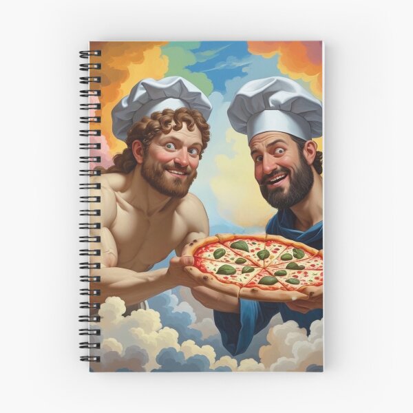 Item preview, Divine Pizza Chefs - Heavenly Renaissance Art Parody designed and sold by TopUpDesign.