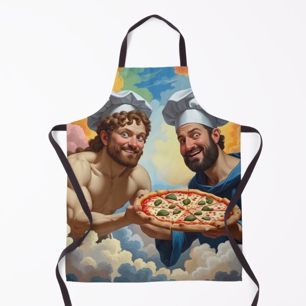 Item preview, Divine Pizza Chefs - Heavenly Renaissance Art Parody designed and sold by TopUpDesign.