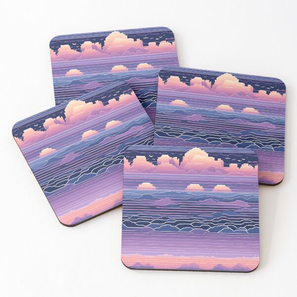 Item preview,  Pixel Ocean Sunset designed and sold by Glam-OOTD.