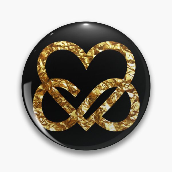 Item preview, Golden Infinity Heart designed and sold by Carl's Clothing.