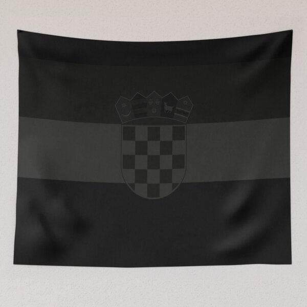 Item preview, Croatia Blackout/Stealth Flag designed and sold by Cestus.
