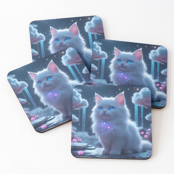 Item preview, Moonbeam’s Secret: The Fluffy Prophet of Lumina Realm" designed and sold by cats-dogs1.