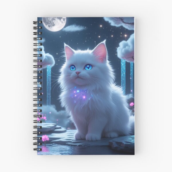 Item preview, Moonbeam’s Secret: The Fluffy Prophet of Lumina Realm" designed and sold by cats-dogs1.
