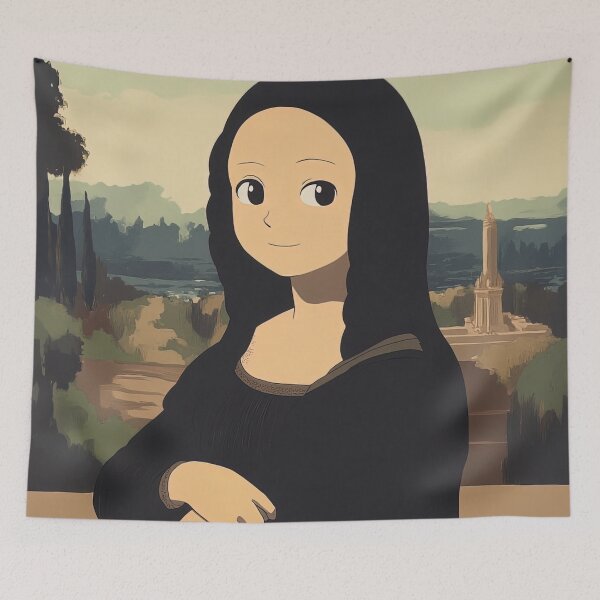 Item preview, Mona Lisa | Anime style designed and sold by ComicsFactory.