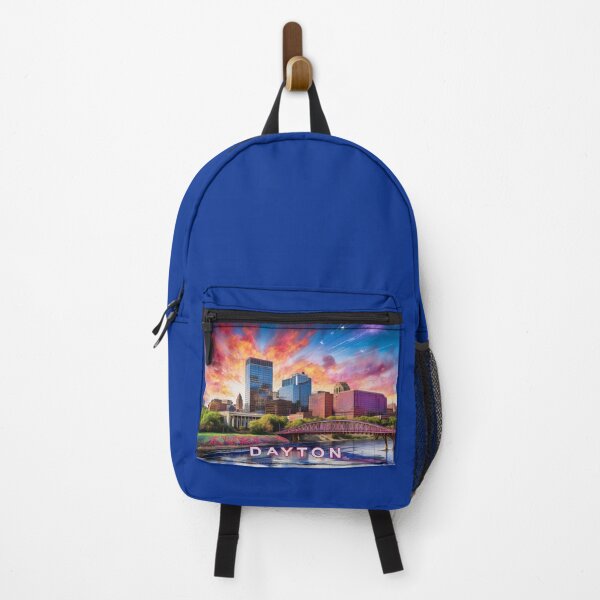 Artikelvorschau, Dayton Skyline Graffiti Art – Farbenfroher abstrakter urbaner Streetstyle entworfen und verkauft von Phat Dog Designs .