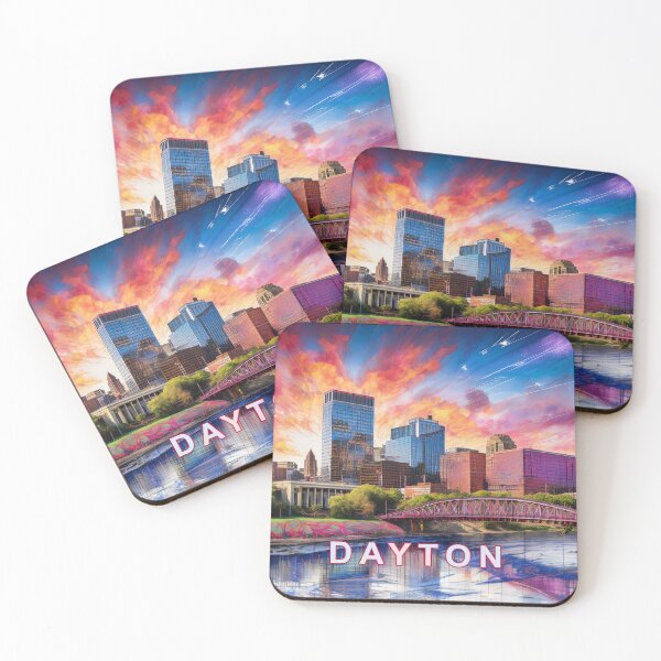 Item preview, Dayton Skyline Graffiti Art – Colorful Abstract Urban Street Style designed and sold by Phat Dog Designs .