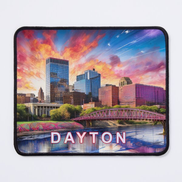 Item preview, Dayton Skyline Graffiti Art – Colorful Abstract Urban Street Style designed and sold by Phat Dog Designs .