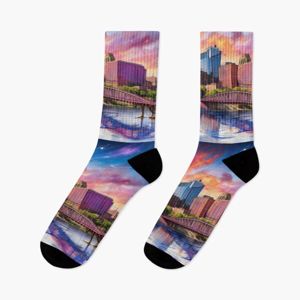 Item preview, Dayton Skyline Graffiti Art – Colorful Abstract Urban Street Style designed and sold by Phat Dog Designs .