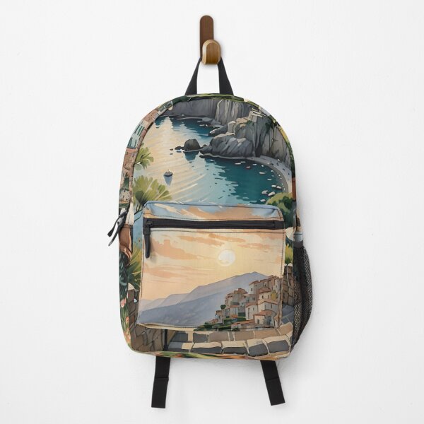 Item preview, Pogerola, Italy: Sunset Over a Charming Hilltop Village designed and sold by LSVart.