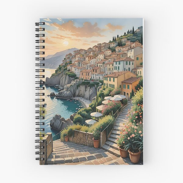 Item preview, Pogerola, Italy: Sunset Over a Charming Hilltop Village designed and sold by LSVart.