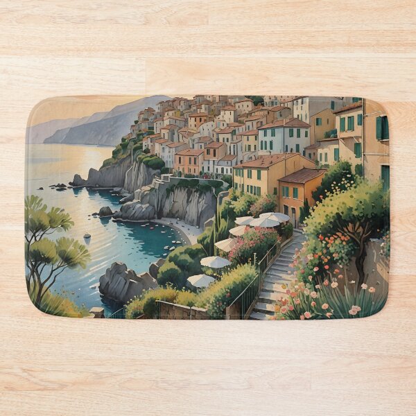 Item preview, Pogerola, Italy: Sunset Over a Charming Hilltop Village designed and sold by LSVart.