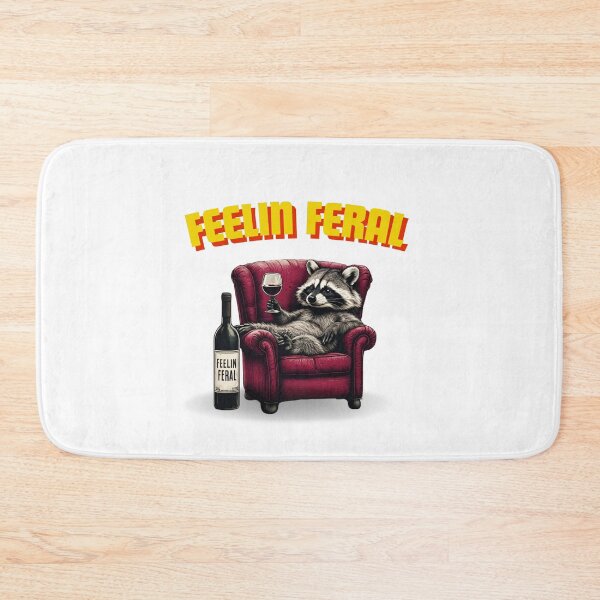 Item preview, "Feelin’ Feral" – Funny Sarcastic Raccoon Design for Snarky Humor Lovers designed and sold by Colorful-Garden.