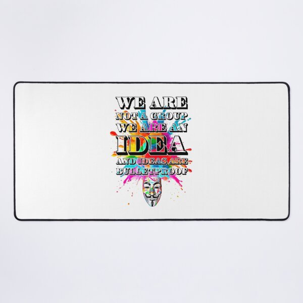 Item preview, Protest slogans. Anonymous. We are an idea. designed and sold by Drone-tees.