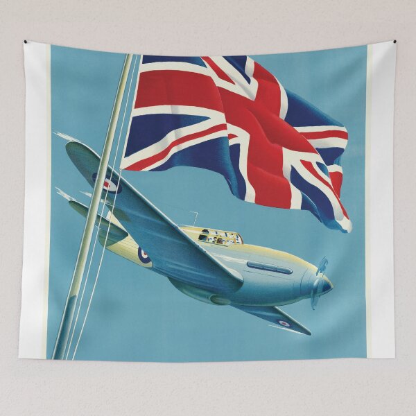 Item preview, Keep Them Both Flying – Vintage WWII RAF Propaganda Poster designed and sold by InnerCitadel.