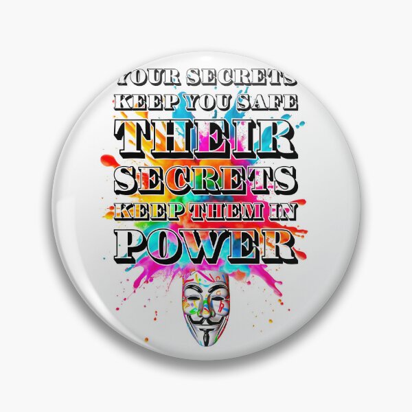 Item preview, Protest slogans. Anonymous. Secrets. designed and sold by Drone-tees.