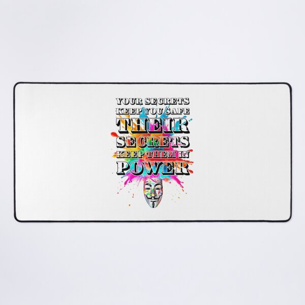 Item preview, Protest slogans. Anonymous. Secrets. designed and sold by Drone-tees.