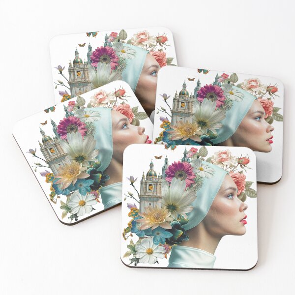 Item preview, Collage Wall Art T-shirt Design: TOWER GIRL designed and sold by ForeverPrintsOK.