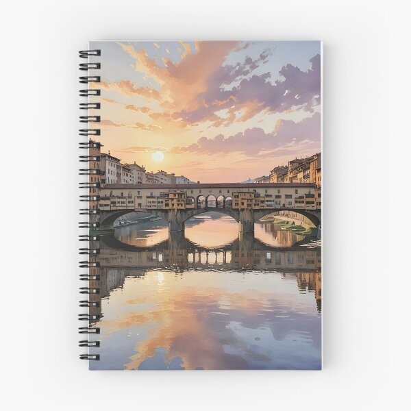 Item preview, Ponte Vecchio: Sunset Reflections in Florence designed and sold by LSVart.