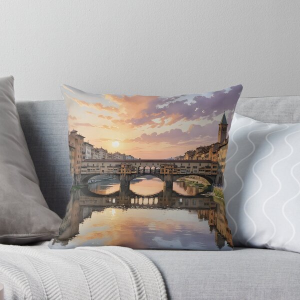 Item preview, Ponte Vecchio: Sunset Reflections in Florence designed and sold by LSVart.