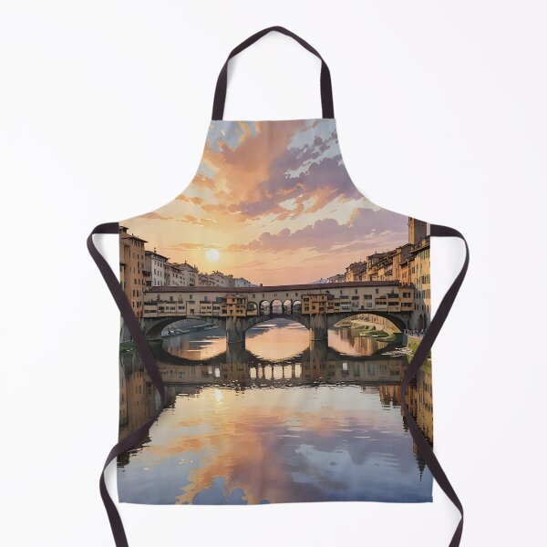 Item preview, Ponte Vecchio: Sunset Reflections in Florence designed and sold by LSVart.