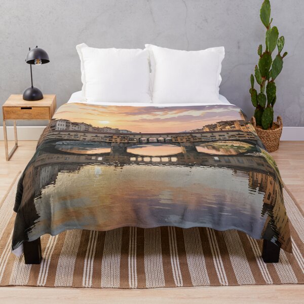 Item preview, Ponte Vecchio: Sunset Reflections in Florence designed and sold by LSVart.