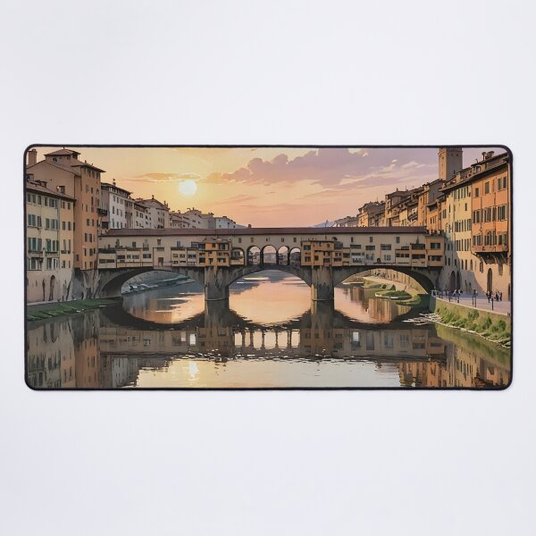 Item preview, Ponte Vecchio: Sunset Reflections in Florence designed and sold by LSVart.