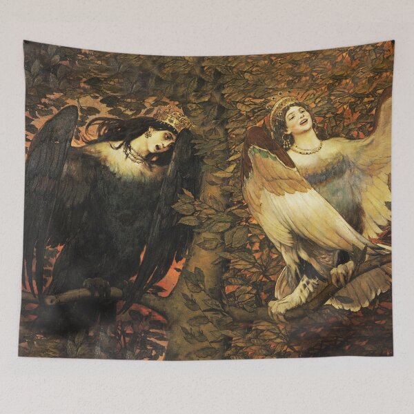 Item preview, Sirin and Alkonost, The Birds of Joy and Sorrow, 1896 designed and sold by Vintage Designs +.