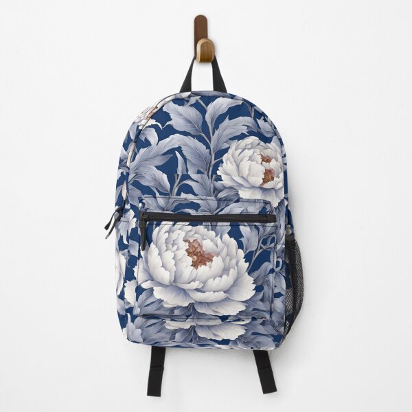 Item preview, Chinese Mosaic Peony Blue & White designed and sold by Glam-OOTD.