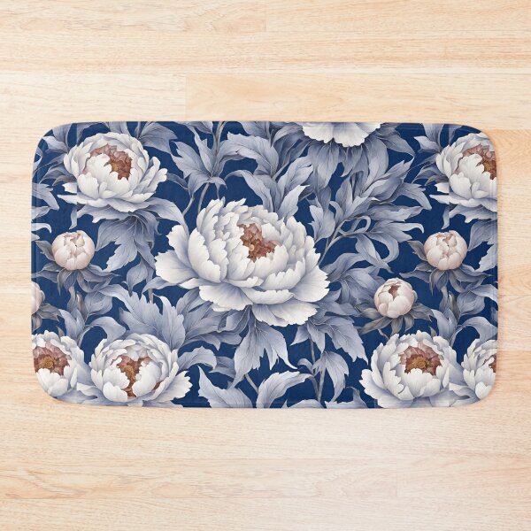 Item preview, Chinese Mosaic Peony Blue & White designed and sold by Glam-OOTD.