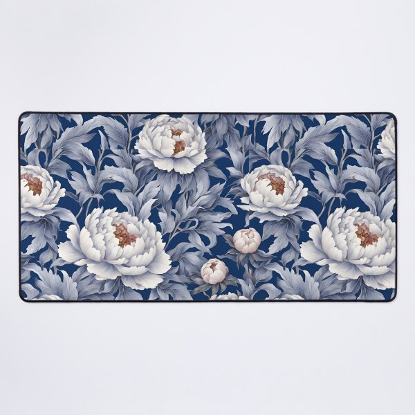 Item preview, Chinese Mosaic Peony Blue & White designed and sold by Glam-OOTD.