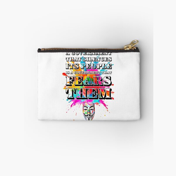 Item preview, Protest slogans. Anonymous. Government silences it's people. designed and sold by Drone-tees.