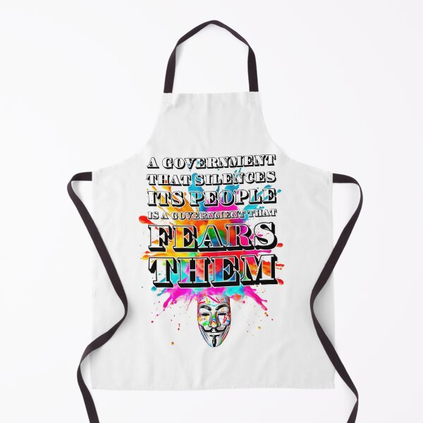 Item preview, Protest slogans. Anonymous. Government silences it's people. designed and sold by Drone-tees.