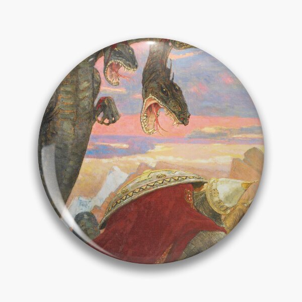 Item preview, Dobrynya Nikitich's Battle with the Seven-Headed Zmey, 1913-1918  designed and sold by Vintage Designs +.