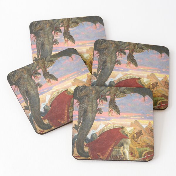 Item preview, Dobrynya Nikitich's Battle with the Seven-Headed Zmey, 1913-1918  designed and sold by Vintage Designs +.