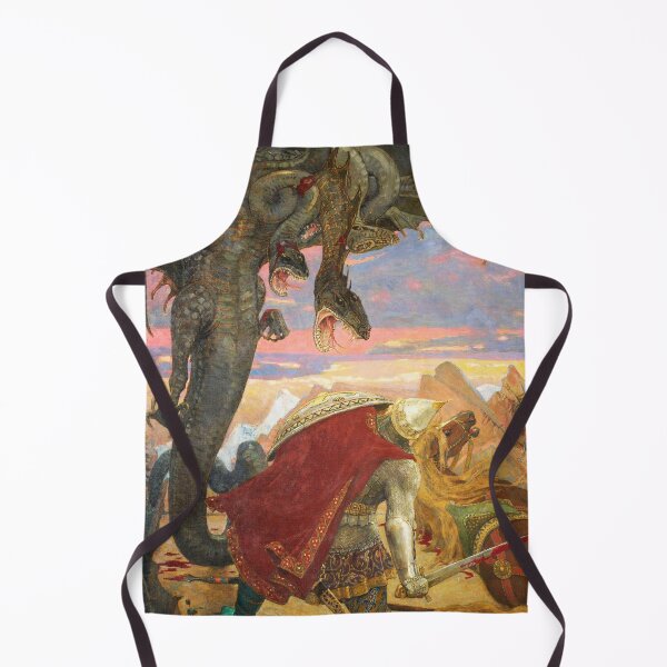 Item preview, Dobrynya Nikitich's Battle with the Seven-Headed Zmey, 1913-1918 designed and sold by Vintage Designs +.