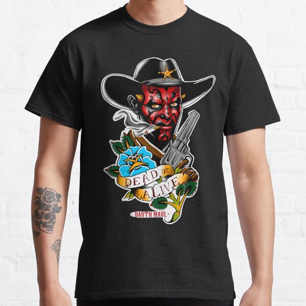 Vista previa del artículo con la obra «Arte de fan occidental de Darth Maul, Star Wars», diseñado y vendido por Scobtattoo.