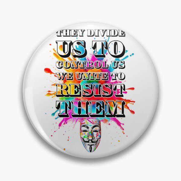 Item preview, Protest slogans. Anonymous. Divide and control. designed and sold by Drone-tees.