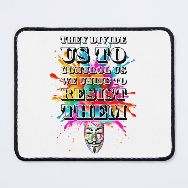 Item preview, Protest slogans. Anonymous. Divide and control. designed and sold by Drone-tees.