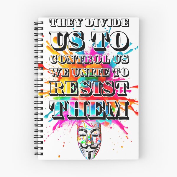 Item preview, Protest slogans. Anonymous. Divide and control. designed and sold by Drone-tees.