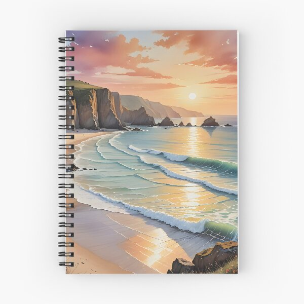 Item preview, Porthcurno Beach: Cornish Sunset Splendor designed and sold by LSVart.