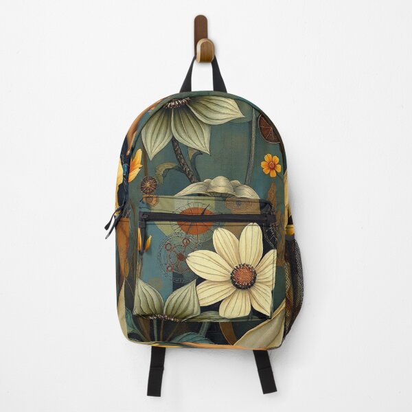 Item preview, Lady in a Beautiful Flower Garden painting inspired by Gustav Klimt designed and sold by Vintage Designs +.