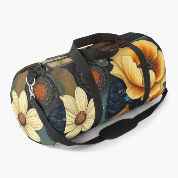 Item preview, Lady in a Beautiful Flower Garden painting inspired by Gustav Klimt designed and sold by Vintage Designs +.