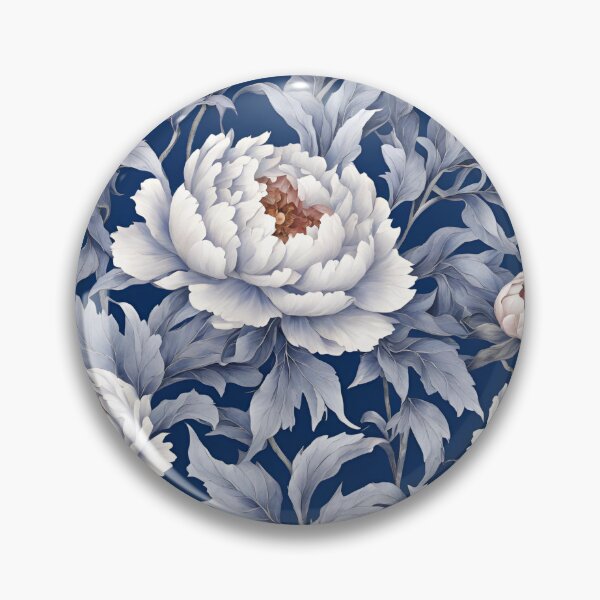 Item preview, Chinese Mosaic Peony Blue & White designed and sold by Glam-OOTD.